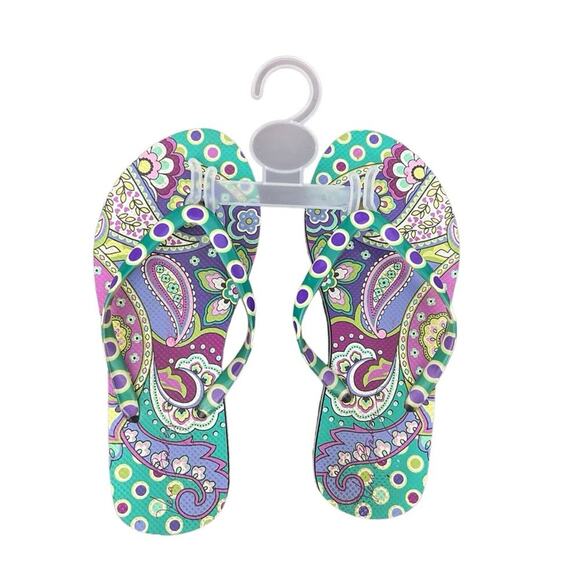VERA BRADLEY Heather  Flip Flops - Picture 1 of 9